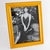 This stunning Italian Hollywood Regency picture frame boasts a lovely raised-edge shape with varnished sycamore wood. The...