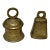Vintage Mid 20th Century Solid Brass Animal Bells- Set of 2 For Sale
