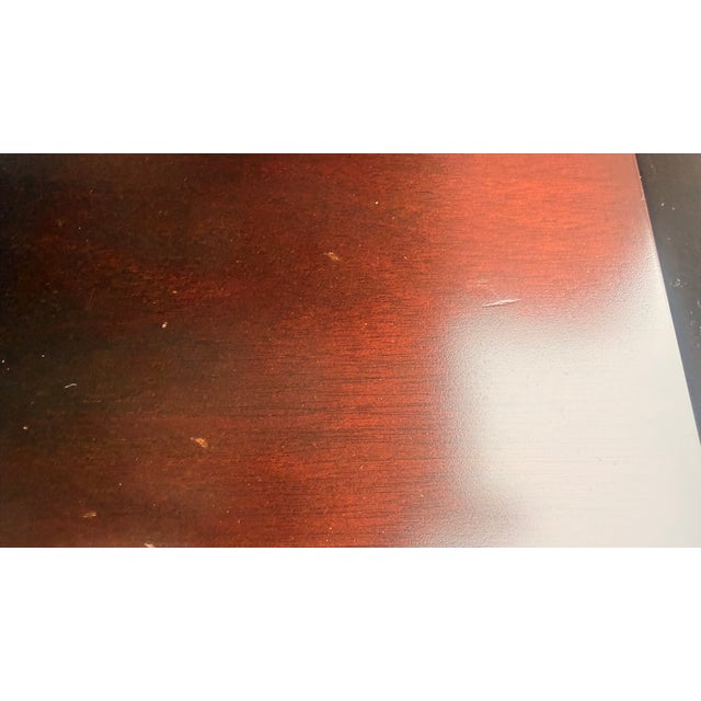Pair of Barbara Barry for Baker Furniture Two-Tier Mahogany Side Tables For Sale - Image 13 of 17