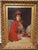 1900s 42" Signed William Henry Hyde Ana Gilded Age Oil Portrait, Socialite in Red Cloak and Ostrich Fan, Antique Gold Frame, Museum Quality For Sale - Image 18 of 18