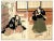 Utagawa Kuniyasu, Meeting of Two Samurai, Original Woodcut Print, 1820 For Sale