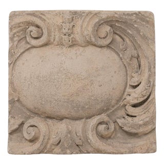 19th Century French Carved French Stone Architectural Ornament For Sale