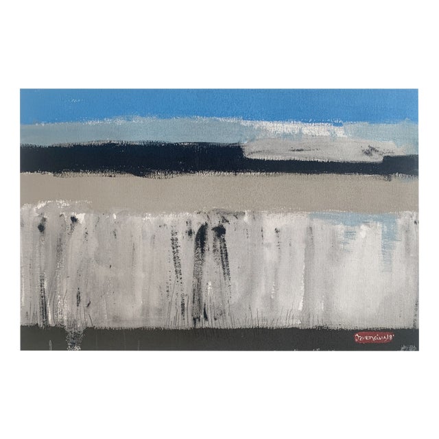 Jarosław Romaniuk, The River Bug IX, Acrylics on Canvas Mounted on Board, 2018 For Sale