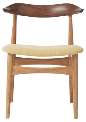 Cow Horn Chair in Walnut and Oak Vanilla by Warm Nordic
