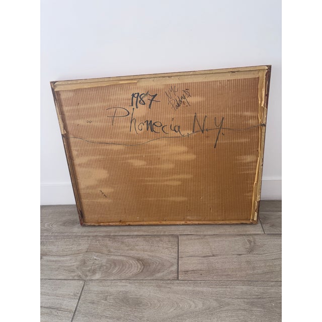 1960s Harbor Scene in Manner of Bernard Buffet Signed Print For Sale - Image 10 of 11