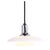Ph 2/1 pendant in chrome with opal glass from louis poulsen. Designed by poul henningsen with classic danish lighting...