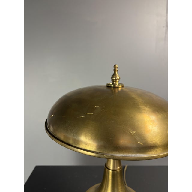 Mid-Century Modern Italian Brass Dome Mushroom Table Lamp, 1960s For Sale - Image 10 of 18