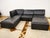 Modular leather sofa DS-76 by De Sede from the 1970s, consisting of five elements with variable configuration options and...