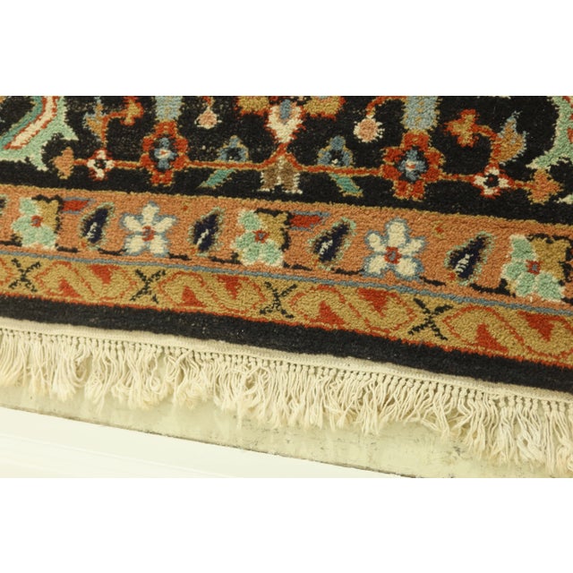 1960s Vintage Heriz Pattern Approx: 12 X 19 Large 100% Wool Rug For Sale - Image 5 of 11