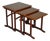 Mid-Century Hardwood Nesting Tables, Set of 3 For Sale