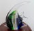 VTG Hand Blown Murano Style Glass Large Colorful Striped Fish Figurine Sculpture For Sale - Image 4 of 8