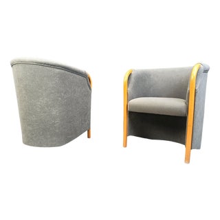 Italian Armchairs, 1980s, Set of 2 For Sale