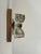Metal Brass and Glass Floral Motif Wall Sconces, Germany, 1970s, Set of 2 For Sale - Image 7 of 8