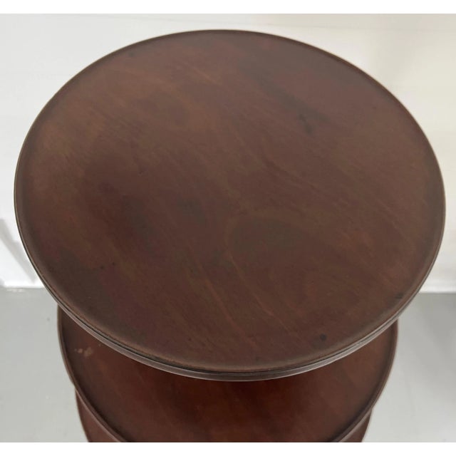 Chippendale Antique 18th Century George III Chippendale Mahogany Three Tier Dumb Waiter Side Table or What Not For Sale - Image 3 of 12