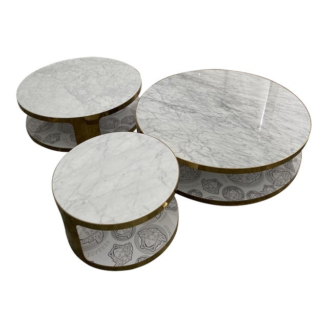 Versace Medaillon Coffee Tables - Total of 3 For Sale