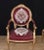 Textile French Empire Armchairs in Red Fabric, Set of 2 For Sale - Image 7 of 9