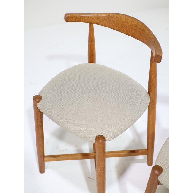 Vintage Danish Cowhorn Bar Stools in Oak from Findahls Møbelfabrik, 1960s, Set of 2 For Sale - Image 10 of 14