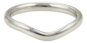 Tiffany & Co. Peretti Platinum Curved Band Ring - Size 6.5