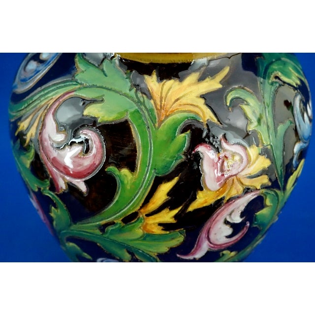 20th Century Scratched Majolica Ceramic Potiche Vase by Bartolomeo Rossi for CAS Savona Albisola, Italy, 1920s For Sale - Image 15 of 18