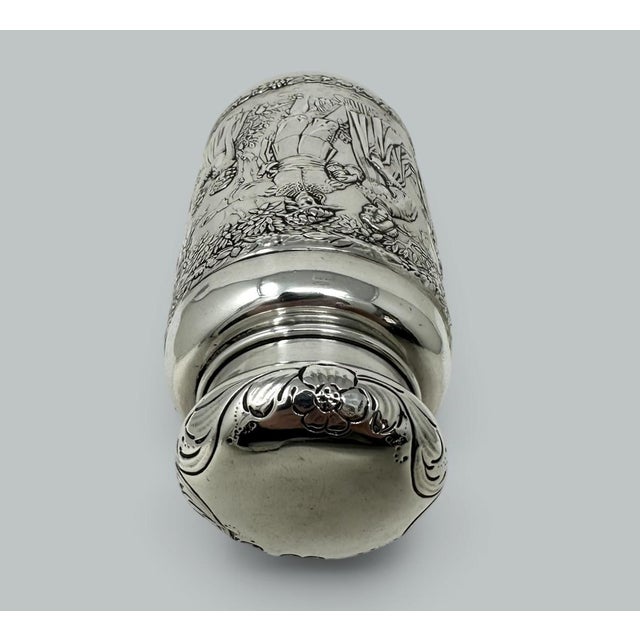 Victorian Antique German Sterling Silver Teacaddy Neresheimer Sohnes Berthold Muller 1900 For Sale - Image 3 of 13