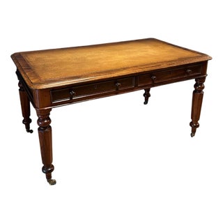 Antique Writing Table in Mahogany, 1850 For Sale