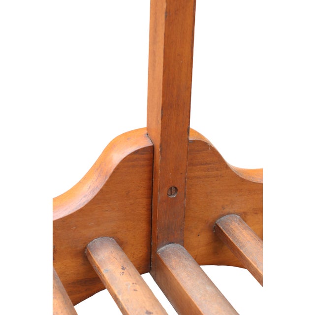 Mid-Century Modern Sculptural Wood Gentleman's Valet Stand, 1960s For Sale - Image 9 of 11