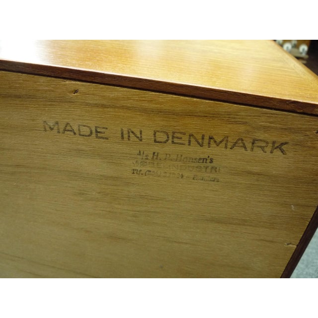 Small Teak Sideboard by HP Hansen, Denmark, 1960s For Sale - Image 13 of 14