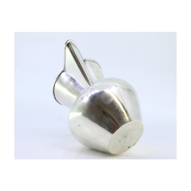 Silver Wine Jug with Angled Handle For Sale - Image 4 of 8
