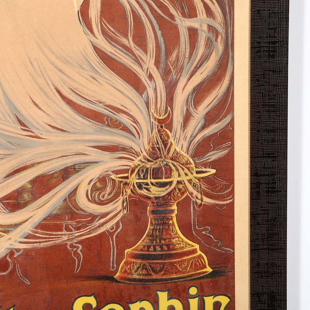 Art Nouveau Cigarettes Saphir Advertisement Poster For Sale - Image 4 of 13
