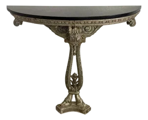 Early 20th Century Italian Neoclassical Console Table With Granite Top