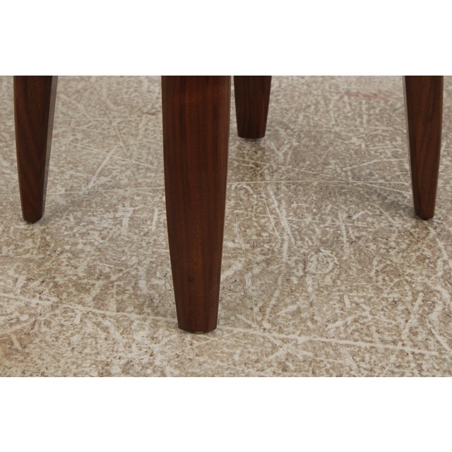 Mid Century Modern Walnut Table or Stool For Sale In Philadelphia - Image 6 of 12