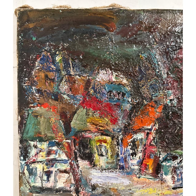 Alexander Pavlov, Russian Ukrainian Abstract Oil Painting Alexander Pavlov Vilnius Landscape For Sale In Miami - Image 6 of 14
