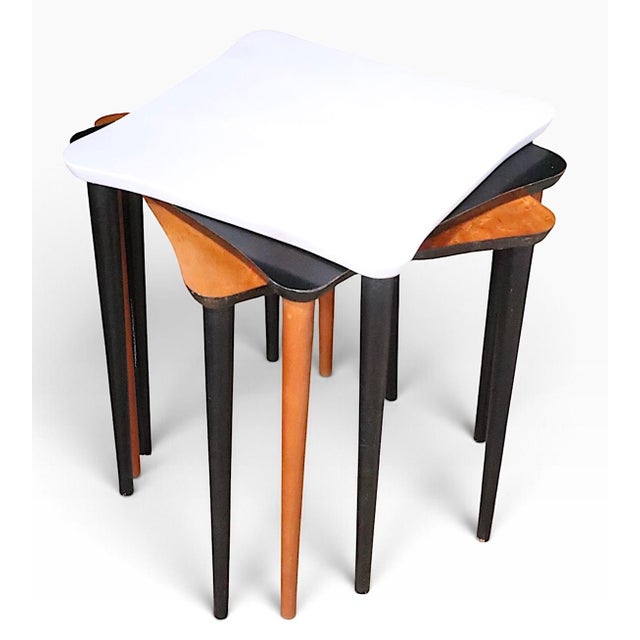 Set of Three Mid Century Stacking Tables For Sale - Image 16 of 18