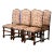 Set of Six Mid-Century French Louis XIII Walnut Dining Chairs With Tapestry Seat For Sale