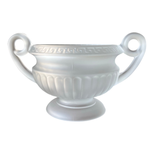 Vintage Art Deco Style Frosted Crystal Glass Pedestal Bowl Compote, Midcentury Modern Style, Lalique Style