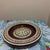 Shabby Chic Vintage Egyptian Mosaic Mother of Pearl Inlay Wooden Decorative Plate - Handcrafted For Sale - Image 3 of 6