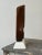 Vintage Large-Scale Kinetic Teak Mask Sculpture Mounted to Painted Wood Tiered Base by Paul Bechtold, Circa Mid 20th Century For Sale - Image 15 of 18