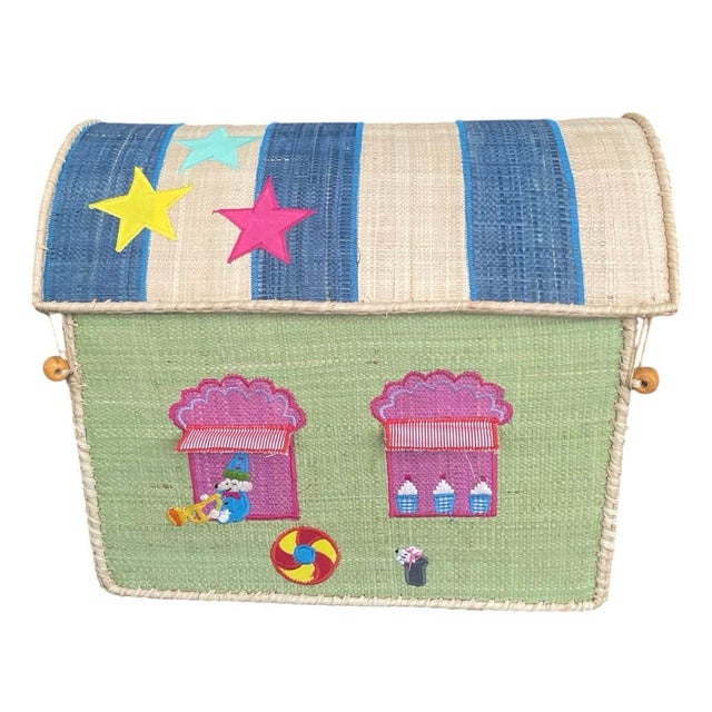 Whimsical Artisan-Crafted Circus Toy Trunk For Sale - Image 4 of 12