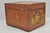 Late 19th Century English Art Deco Brown Leather Travel Case Suitcase W/ Cunard Stickers & Top Hat For Sale - Image 12 of 18