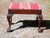 Vintage Chippendale Solid Mahogany Queen Anne Vanity Bench Stool Footstool For Sale - Image 13 of 13