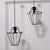 Hexagonal Glass Pendant Lamps, 1950s, Set of 2 For Sale - Image 3 of 16