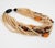 2010s Angela Caputi Choker Necklace Latte and Amber Multi-Strand For Sale - Image 5 of 8