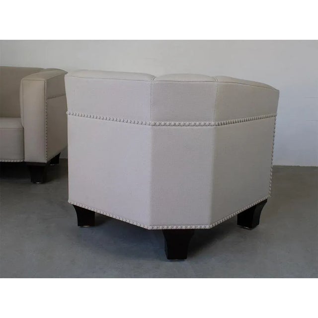 1980s Set of Palais Stoclet Armchairs from Wittmann For Sale - Image 5 of 11