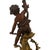 Victorian 19th Century Bradley & Hubbard Victorian Brass, Bronze, Marble & Glass Figural Oil Lamp For Sale - Image 3 of 14