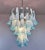 Murano Italian Murano Style Chandelier, 52 Blue Glass Petals in 5 Levels For Sale - Image 4 of 12