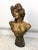 Gold Friedrich Goldscheider, Girl with Flowers Bust, 1900, Terracotta For Sale - Image 8 of 15