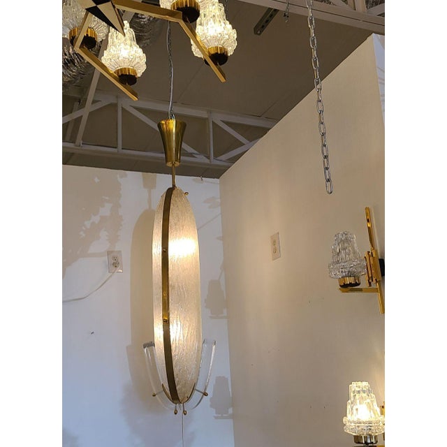 Barovier & Toso 1970s Mid Century Modern Murano Glass Pendant Chandelier For Sale - Image 4 of 12