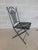 Vintage French Style Wrought Iron Outdoor Dining Bistro 3 Piece Set "B" For Sale - Image 9 of 15