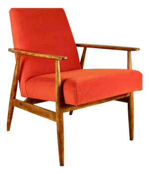Orange Lis Lounge Chair by Henryk Lis, 1970s
