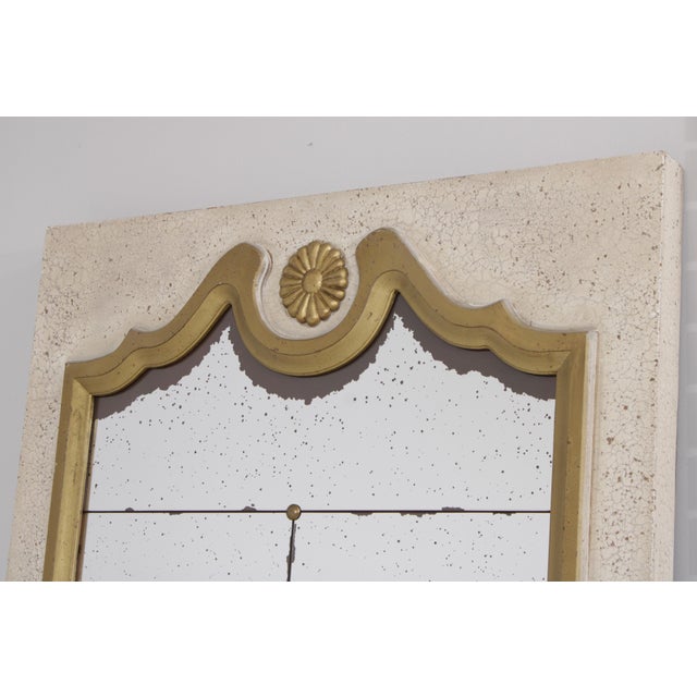 French Provincial French Provincial Style Tall Floor Standing or Wall Mirror For Sale - Image 3 of 16